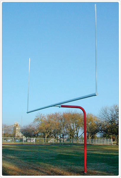 Single Post Pitch Fork Football Goal (pair)