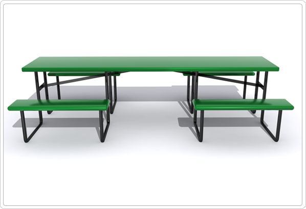 Wheelchair Accessible Picnic Table w/ Center Entry