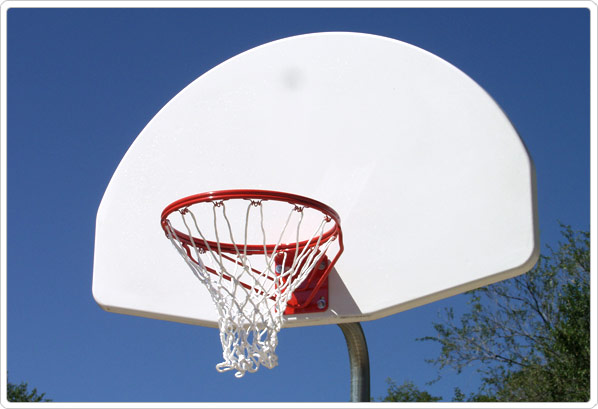 Bent Post Basketball Backstop
