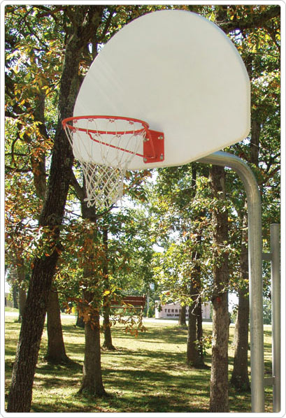 Reinforced Bent Post Backstop