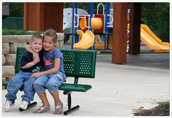 Early Years Bench with Back