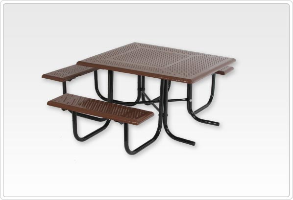 Wheelchair Accessible Square Picnic Table Walk Through Frame