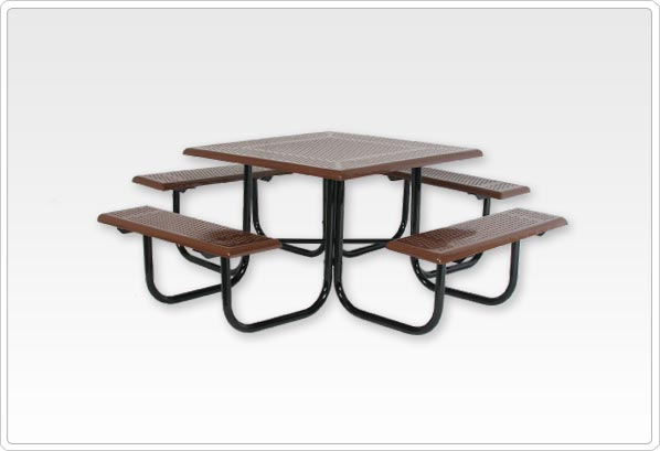Square Picnic Table with 1 5/8
