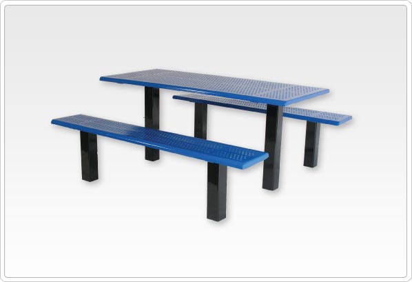 Straight Post Picnic Table with 4