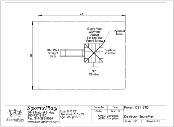 Quick Ship 1 Standard - primary 2d view