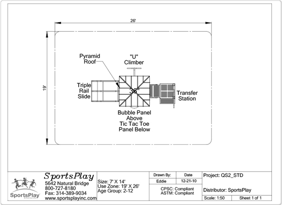 Quick Ship 2 Standard - primary 2d view