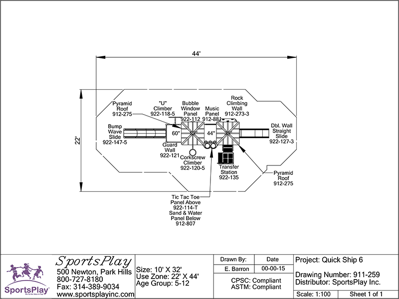 Quick Ship 6 Standard - Primary 2d view