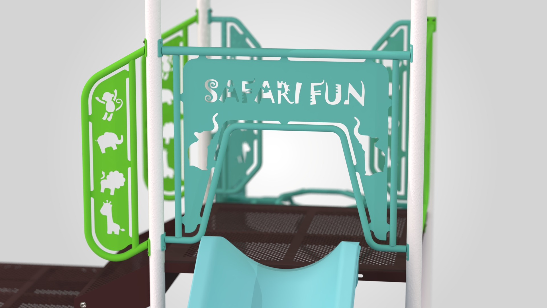 Tot Town® Jack Modular Playground 3d view