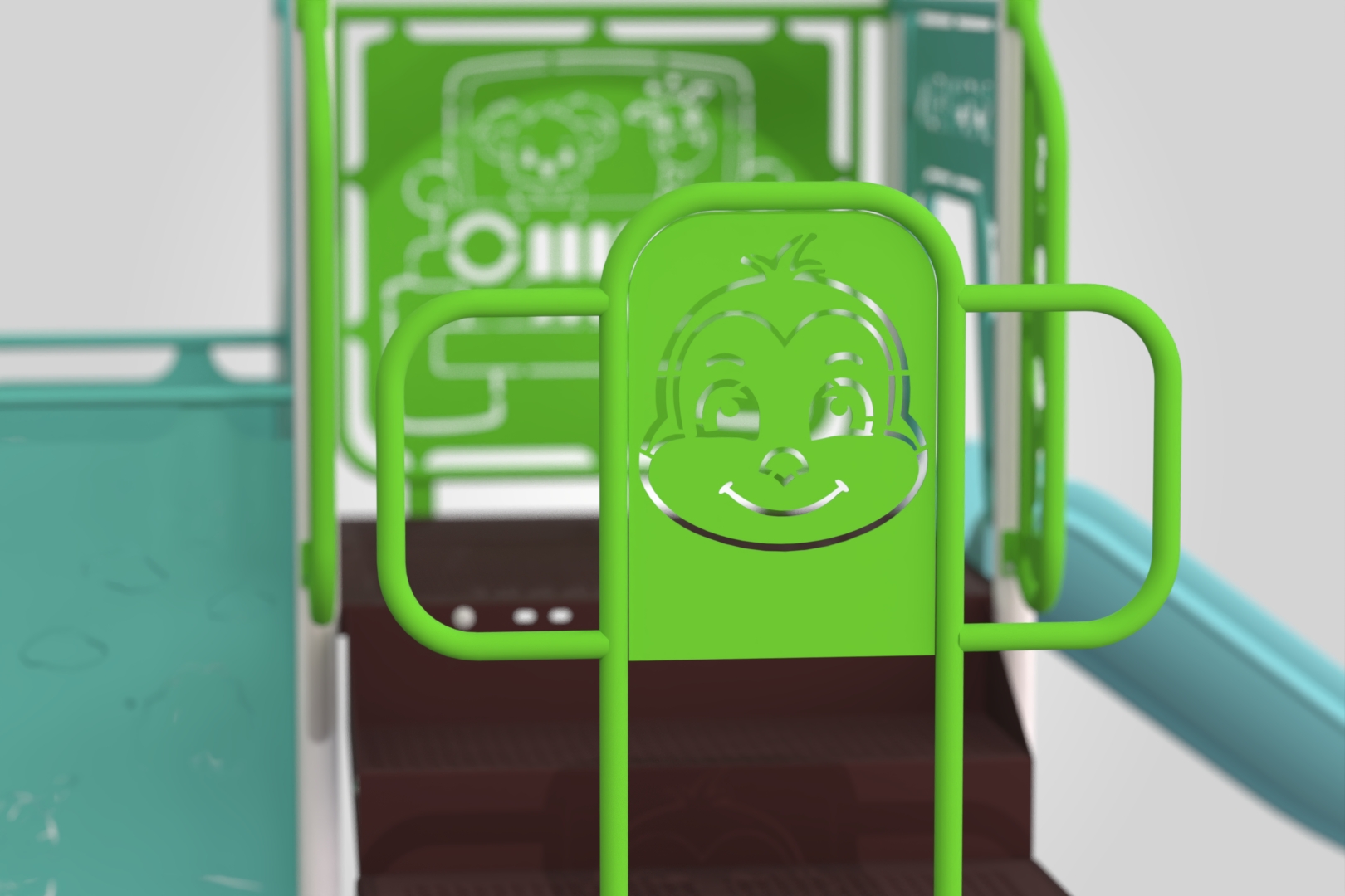 Tot Town® Jack Modular Playground 3d front view